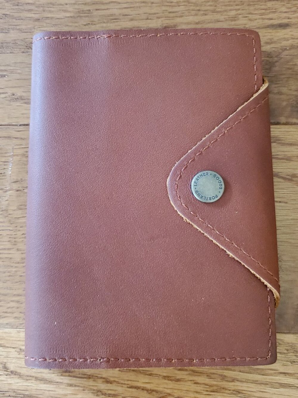 BNNU Portland Leather Goods Small Brown Snap Journal